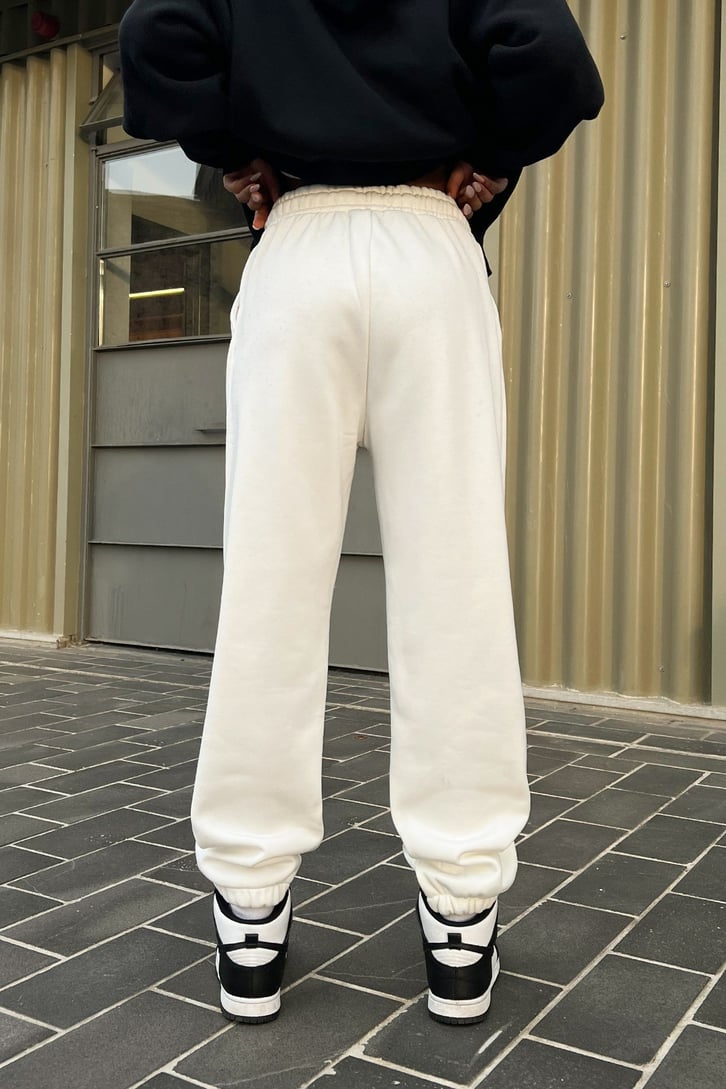 Basic Beyaz Jogger Fit Eşofman Altı