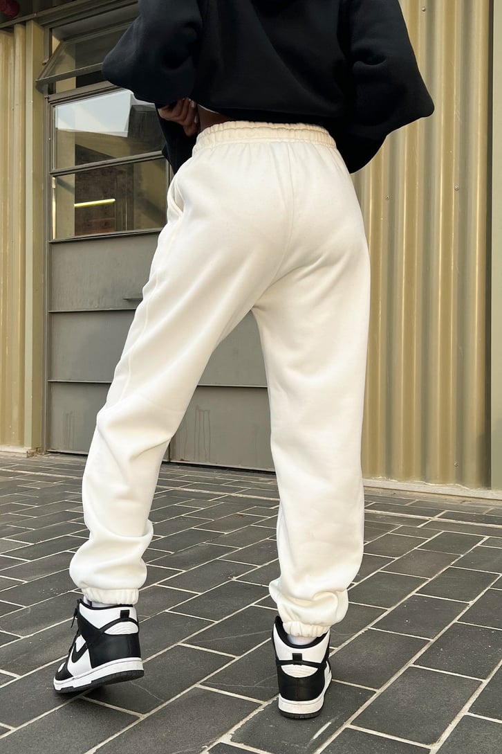 Basic Beyaz Jogger Fit Eşofman Altı