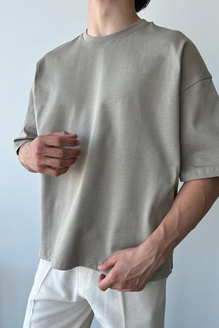 Basic Beyaz Oversize Tişört