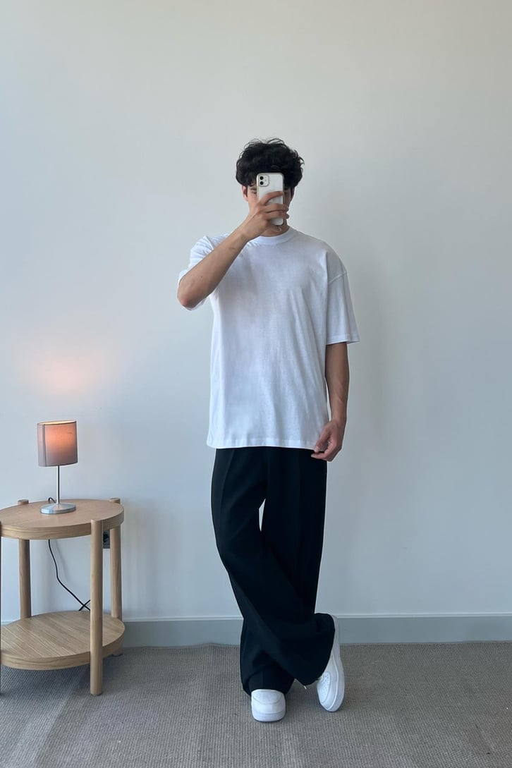 Basic Beyaz Oversize Tişört