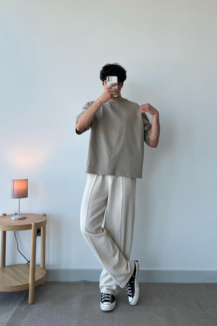 Basic Beyaz Oversize Tişört