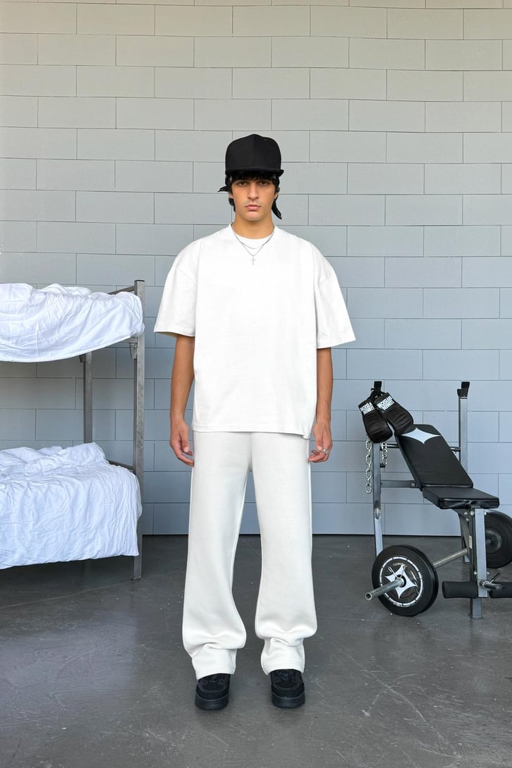 Basic Beyaz Oversize Tişört