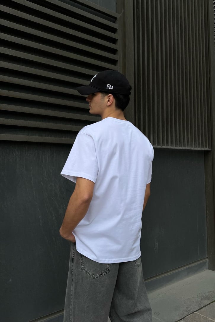 Basic Beyaz Oversize Tişört