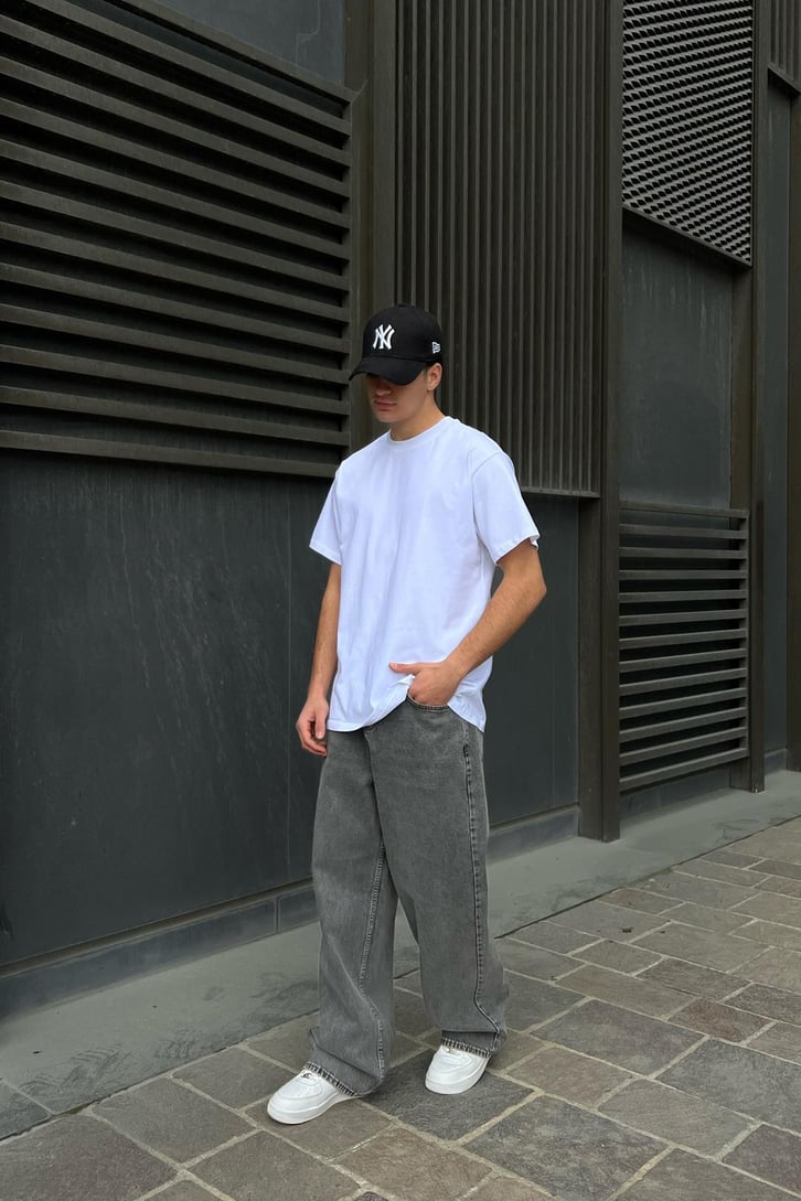Basic Beyaz Oversize Tişört