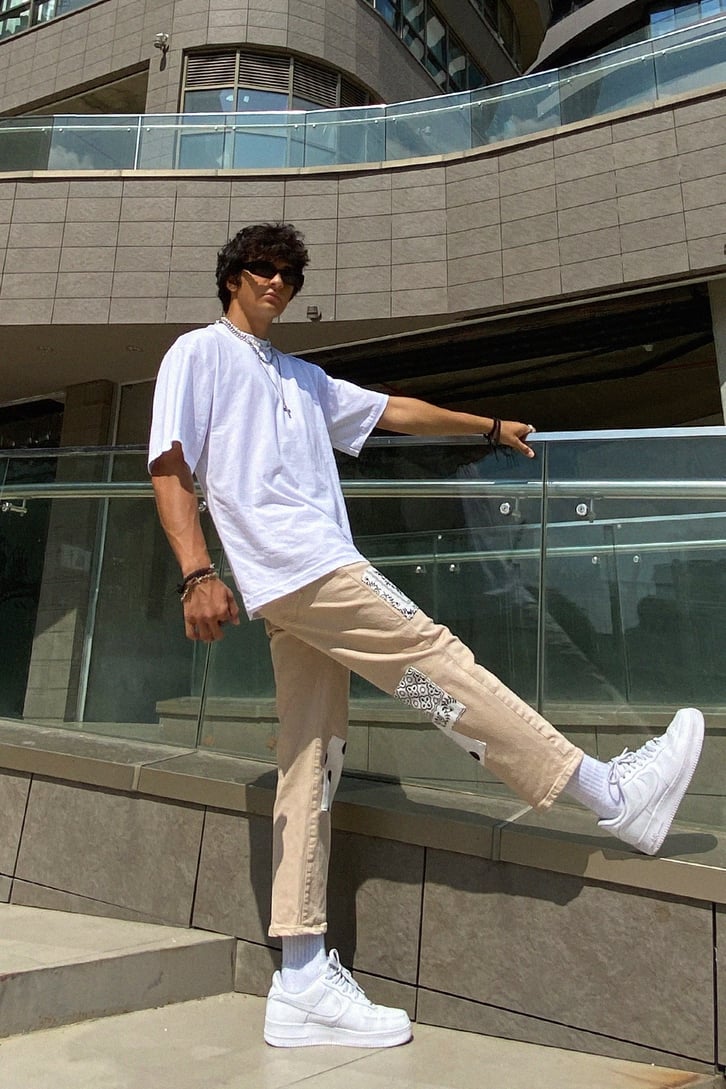 Basic Beyaz Oversize Tshirt