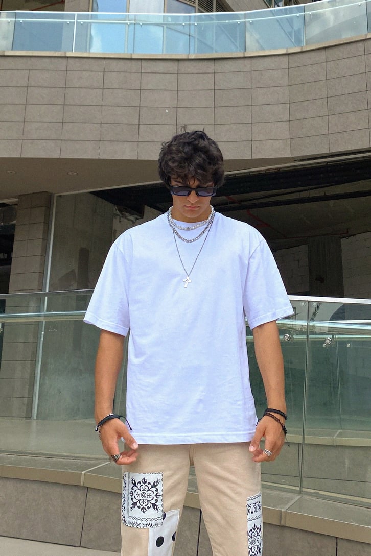 Basic Beyaz Oversize Tshirt