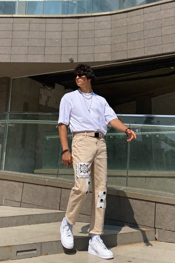 Basic Beyaz Oversize Tshirt