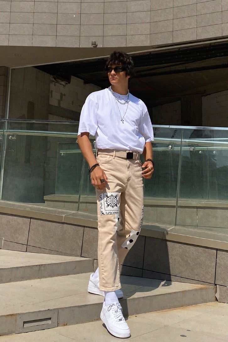 Basic Beyaz Oversize Tshirt
