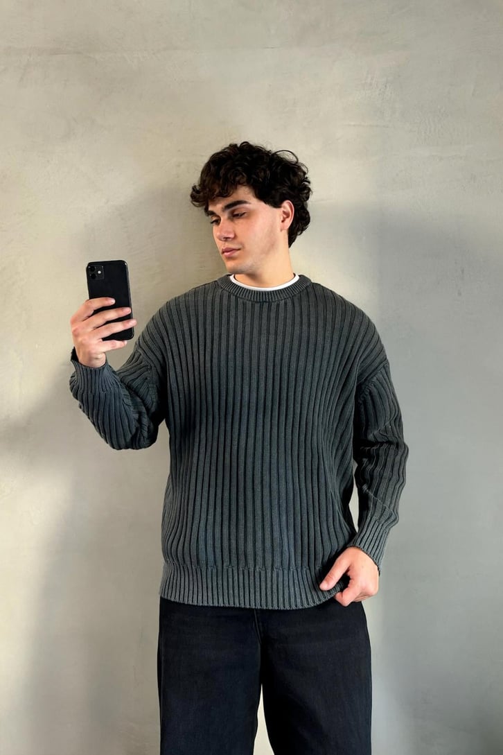 Basic Bisiklet Yaka Kazak