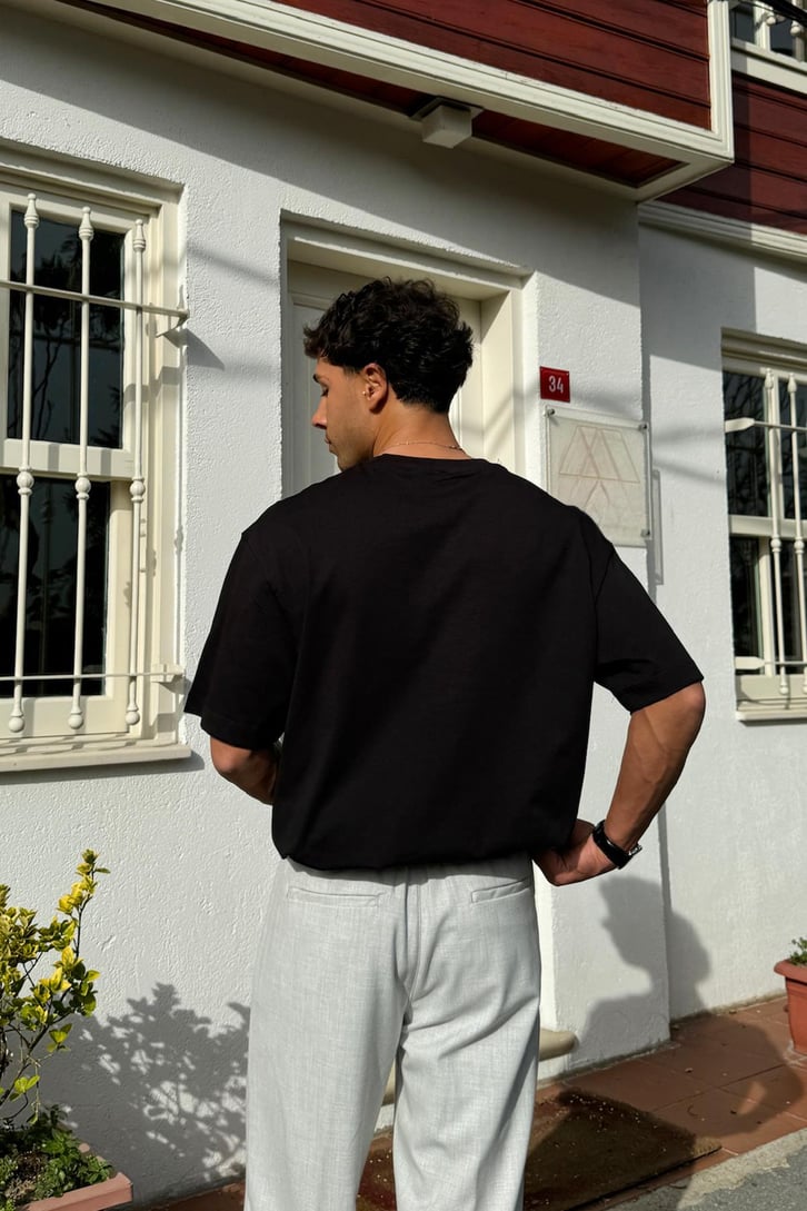 Basic Bisiklet Yaka Tişört
