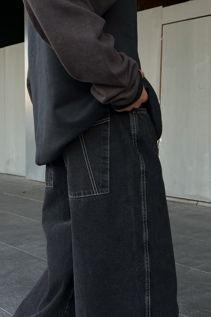 Basic Bol Paça Baggy Jean