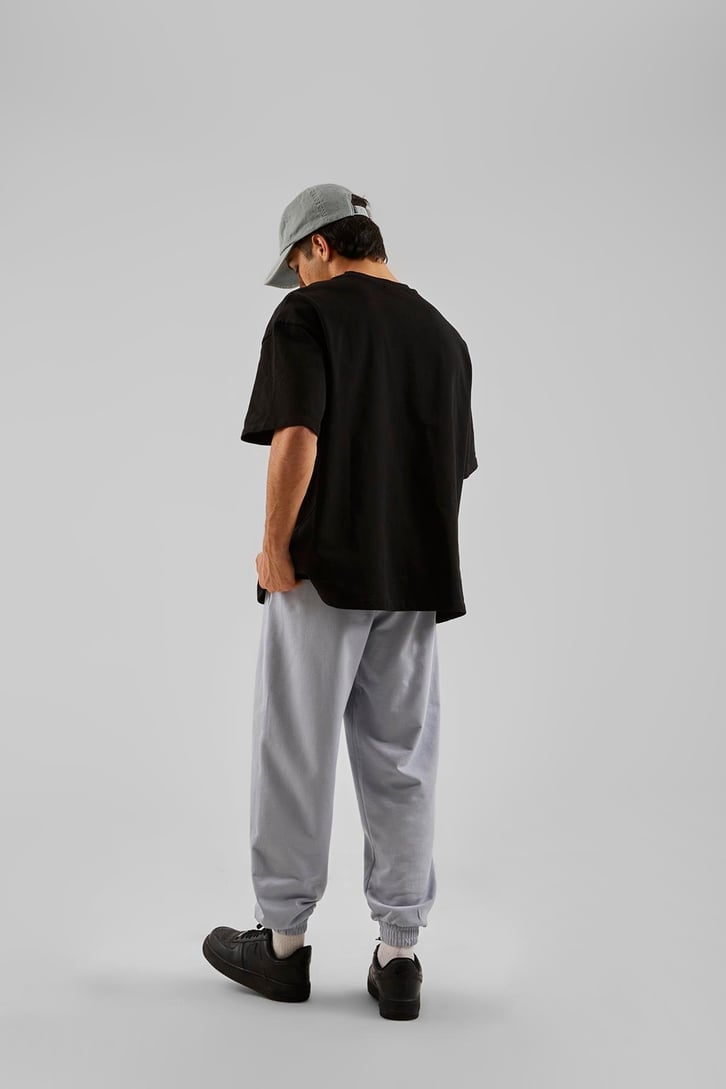 Basic Buz Gri Jogger Eşofman Altı