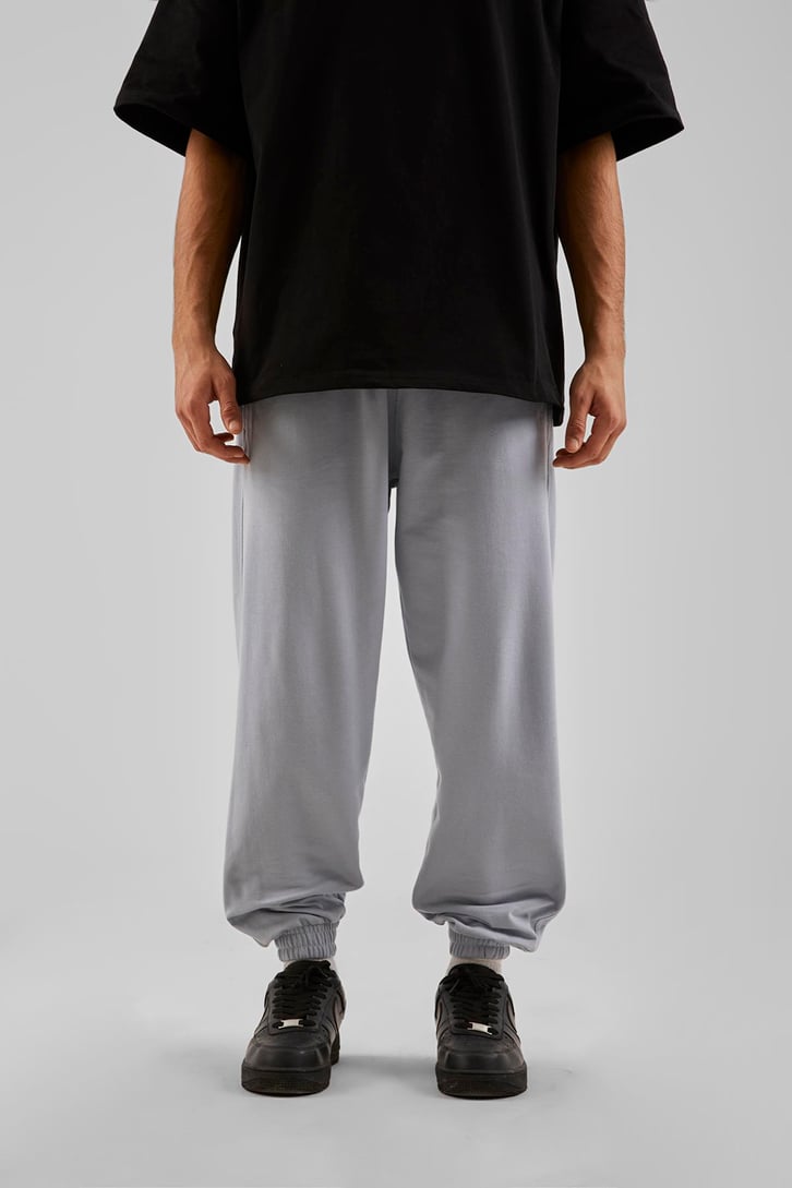 Basic Buz Gri Jogger Eşofman Altı