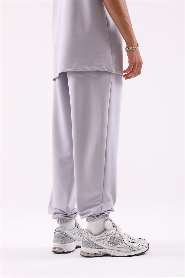 Basic Buz Gri Jogger Fit Eşofman Takımı