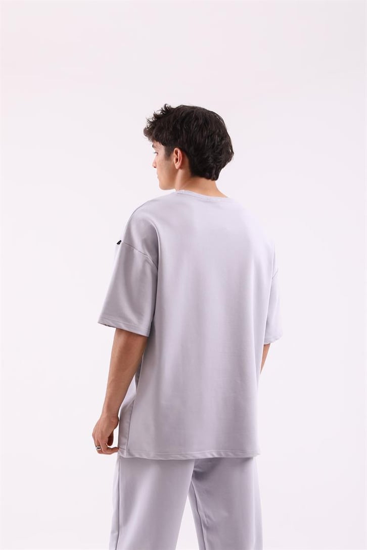 Basic Buz Gri Jogger Fit Eşofman Takımı