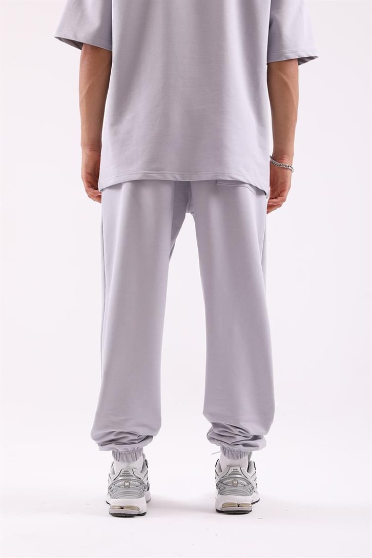 Basic Buz Gri Jogger Fit Eşofman Takımı