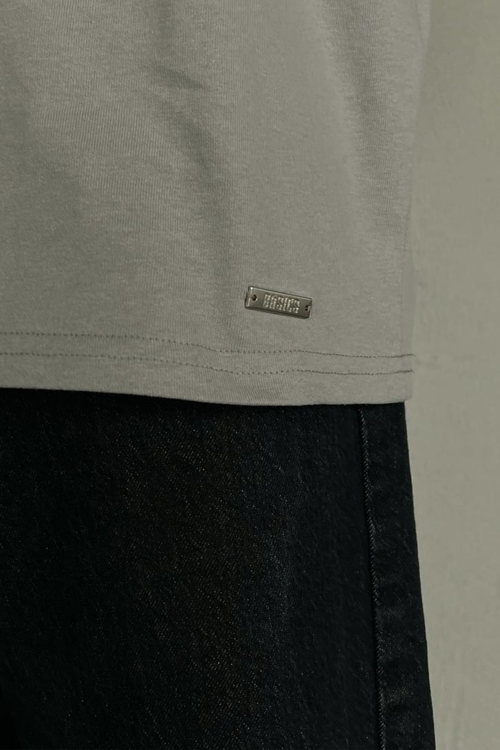 Basic Buz Gri Oversize Tshirt