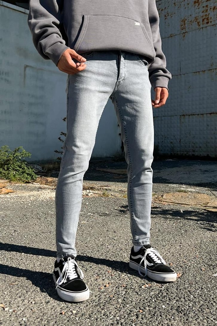 Basic Buz Gri Skinny Fit Jean