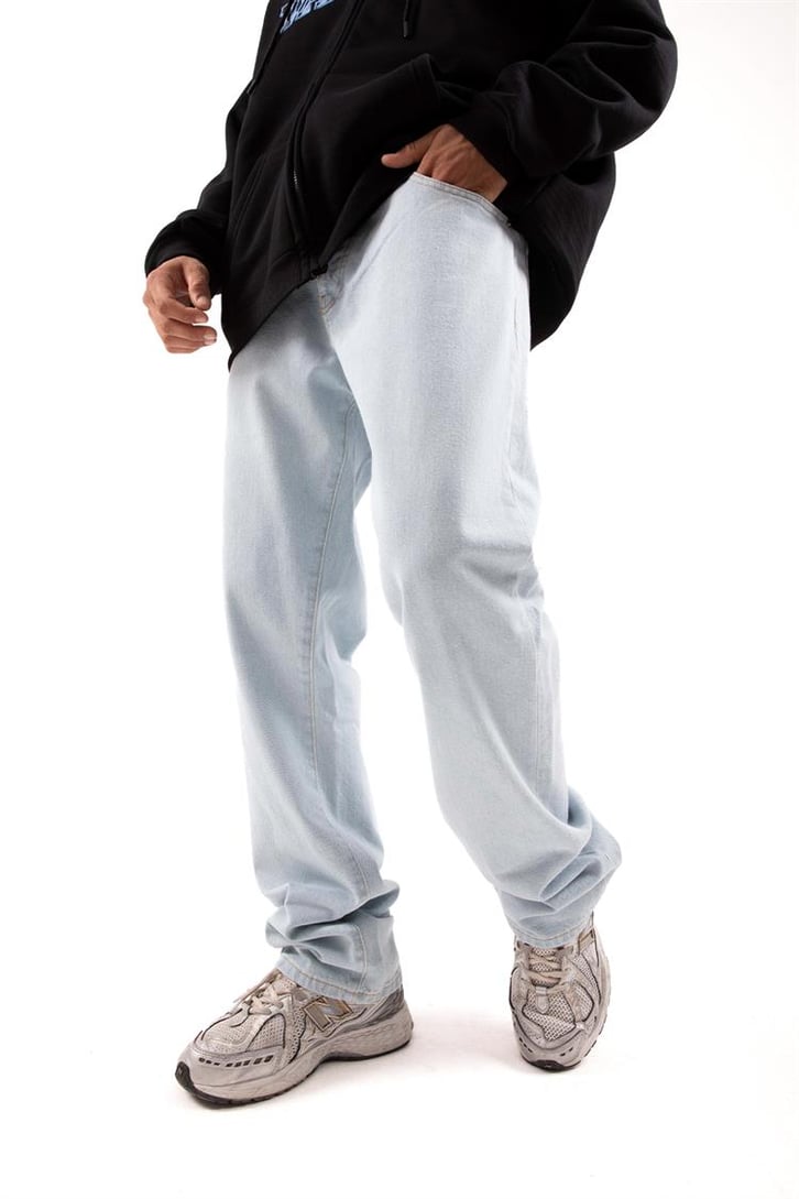 Basic Buz Mavi Baggy Jean