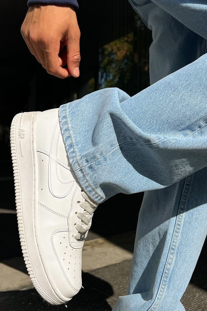 Basic Buz Mavi Baggy Jean