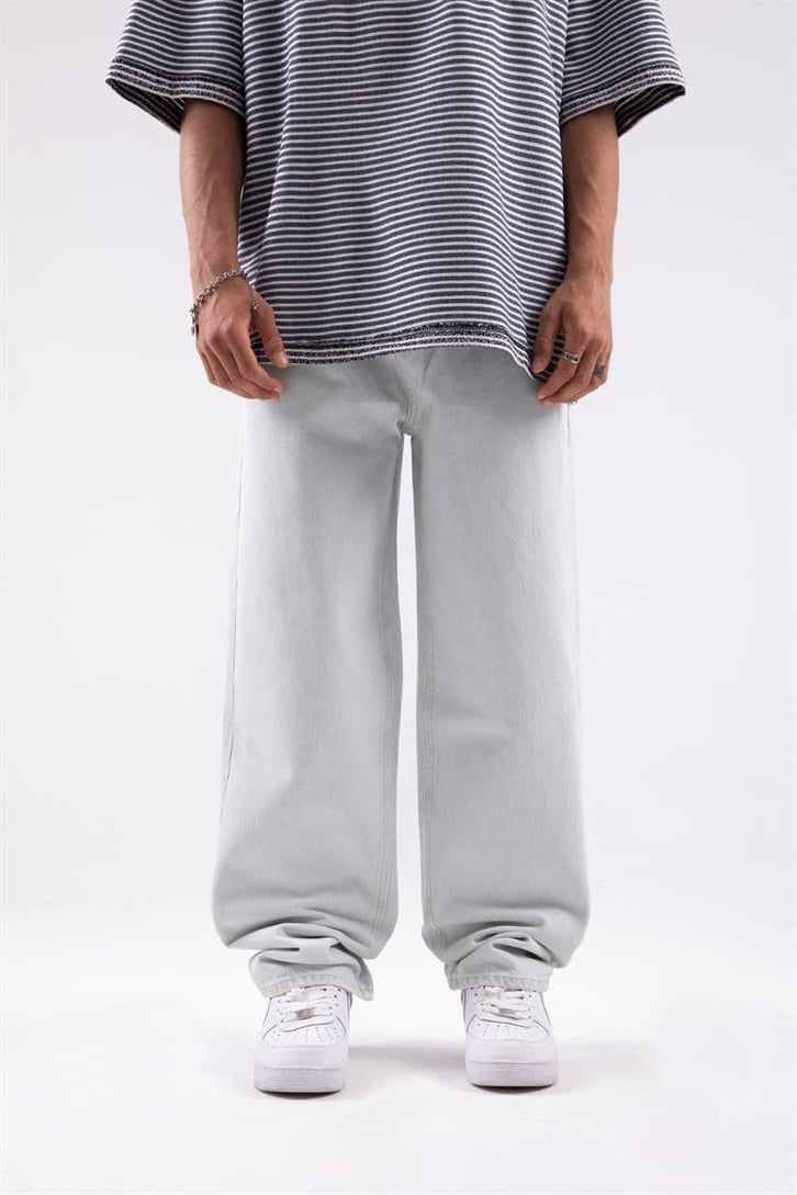 Basic Buz Mavi Baggy Jean