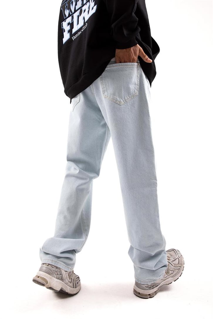 Basic Buz Mavi Baggy Jean