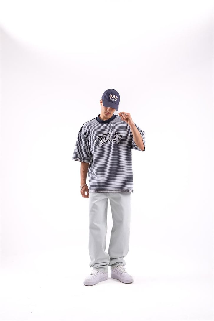 Basic Buz Mavi Baggy Jean