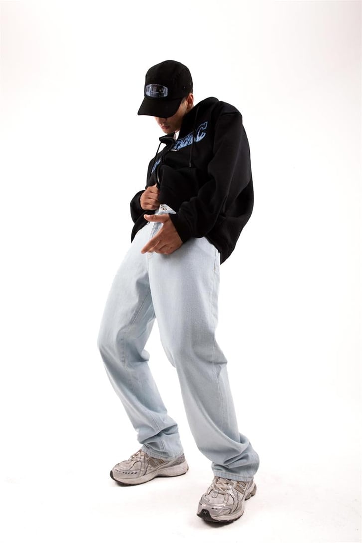 Basic Buz Mavi Baggy Jean