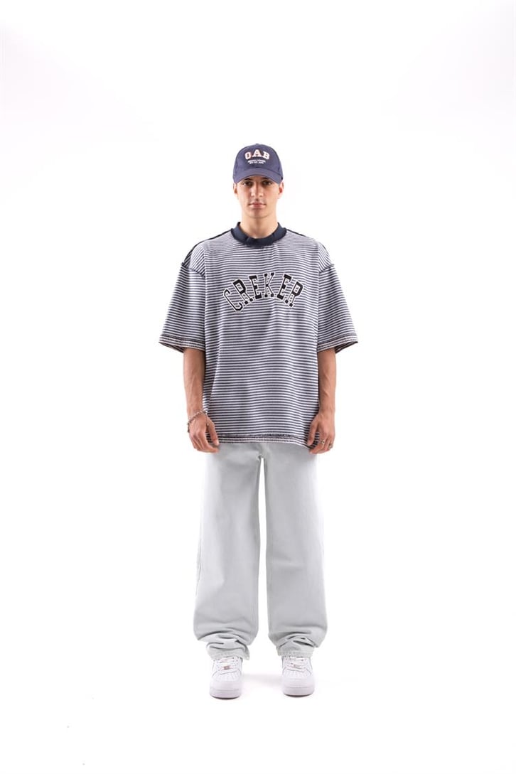 Basic Buz Mavi Baggy Jean