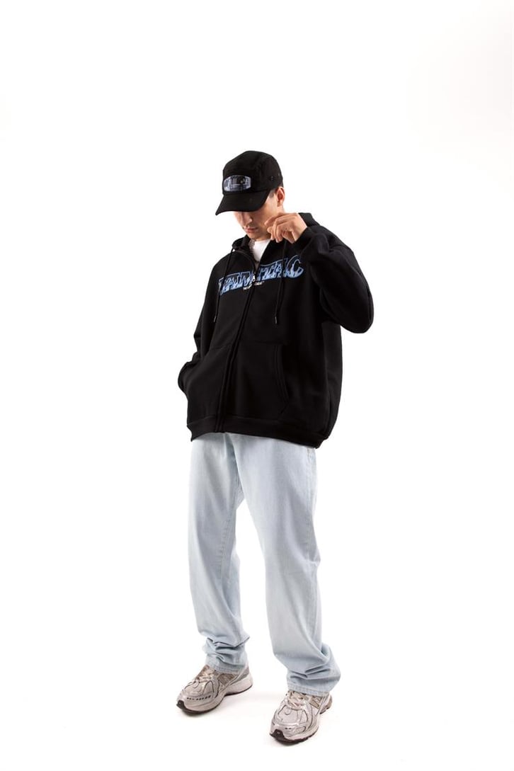Basic Buz Mavi Baggy Jean