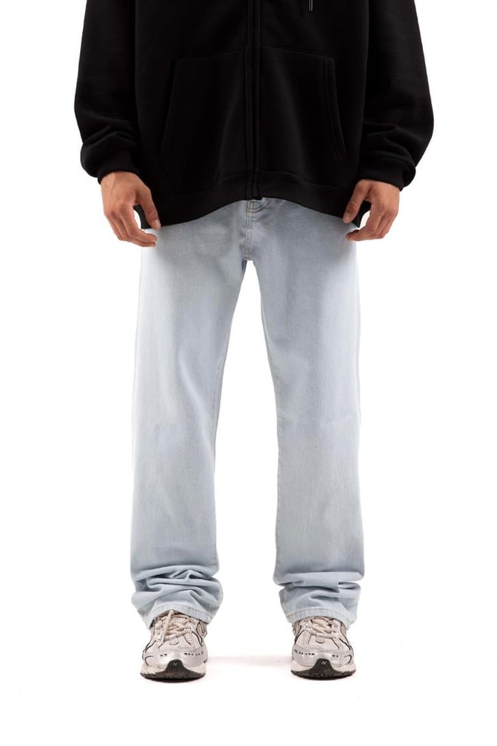 Basic Buz Mavi Baggy Jean