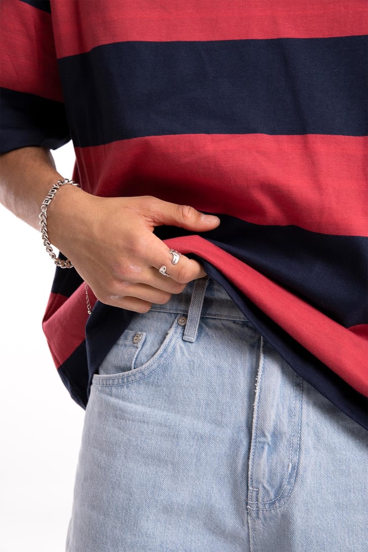 Basic Buz Mavi Jean Şort