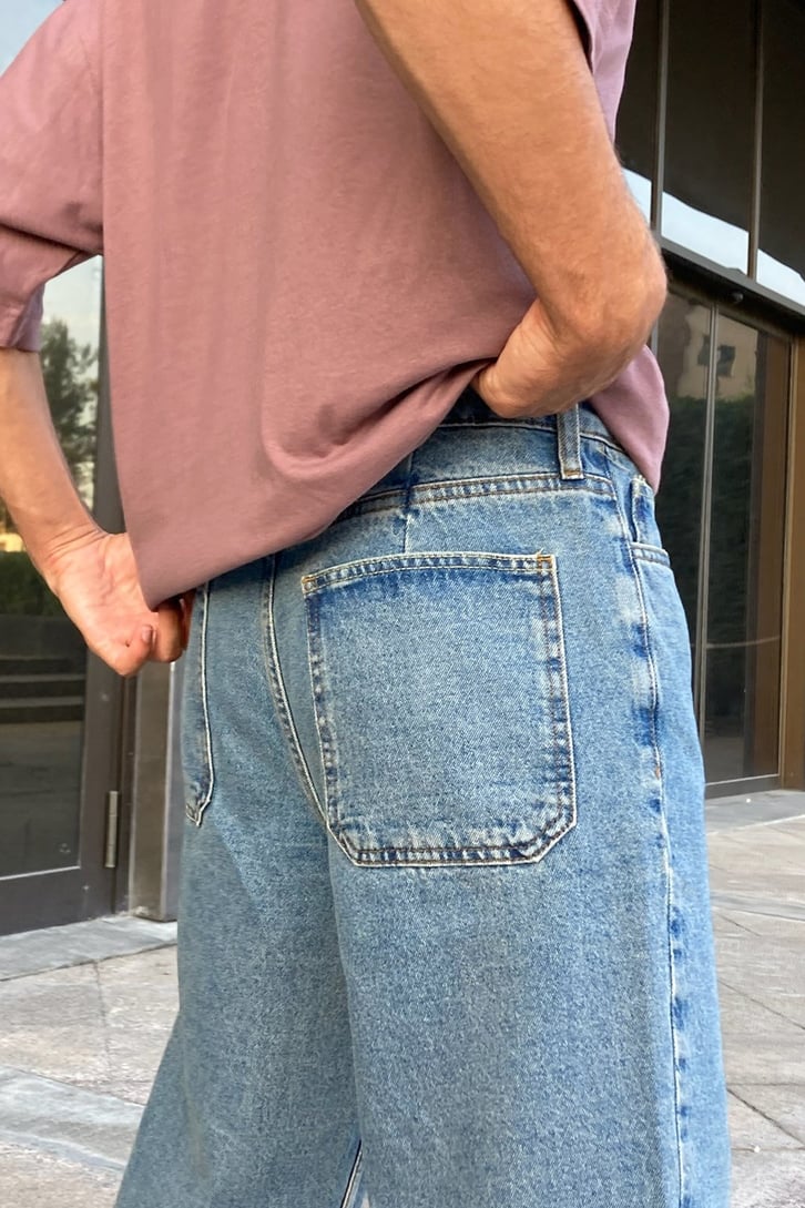 Basic Buz Mavi Mom Jean