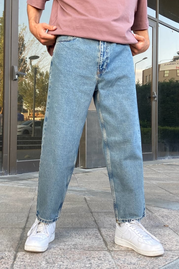 Basic Buz Mavi Mom Jean