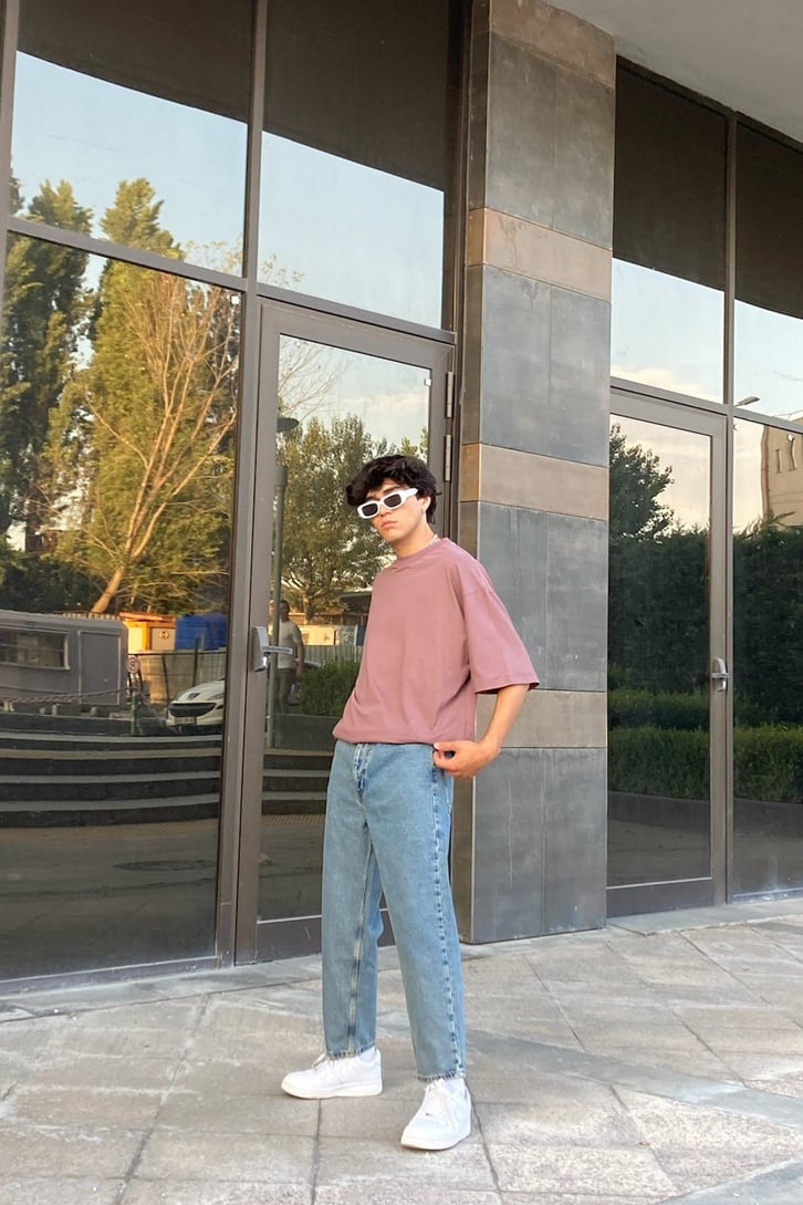 Basic Buz Mavi Mom Jean
