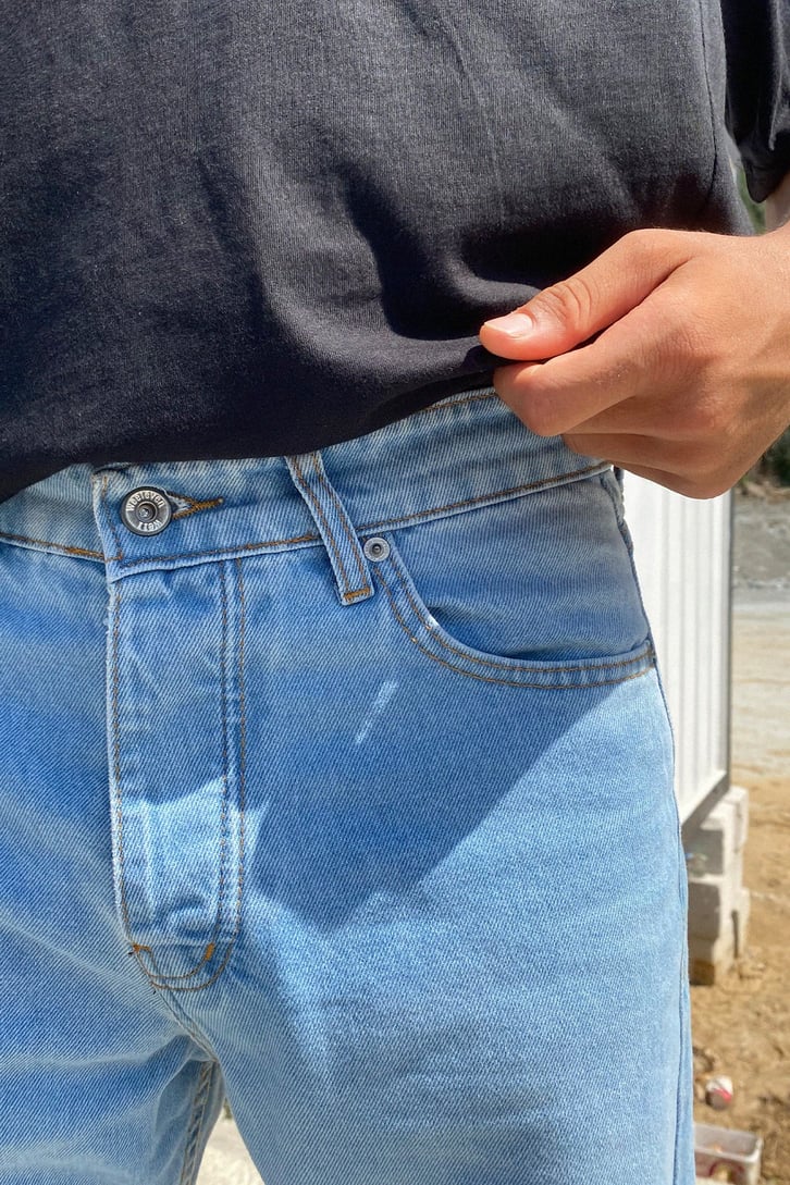 Basic Buz Mavi Regular Fit Jean