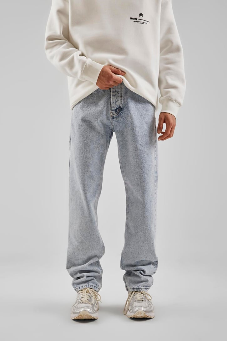 Basic Buz Mavi Relaxed Fit Jean