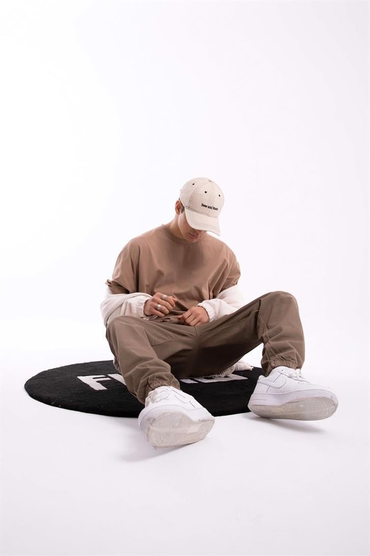Basic Camel Oversize Tişört
