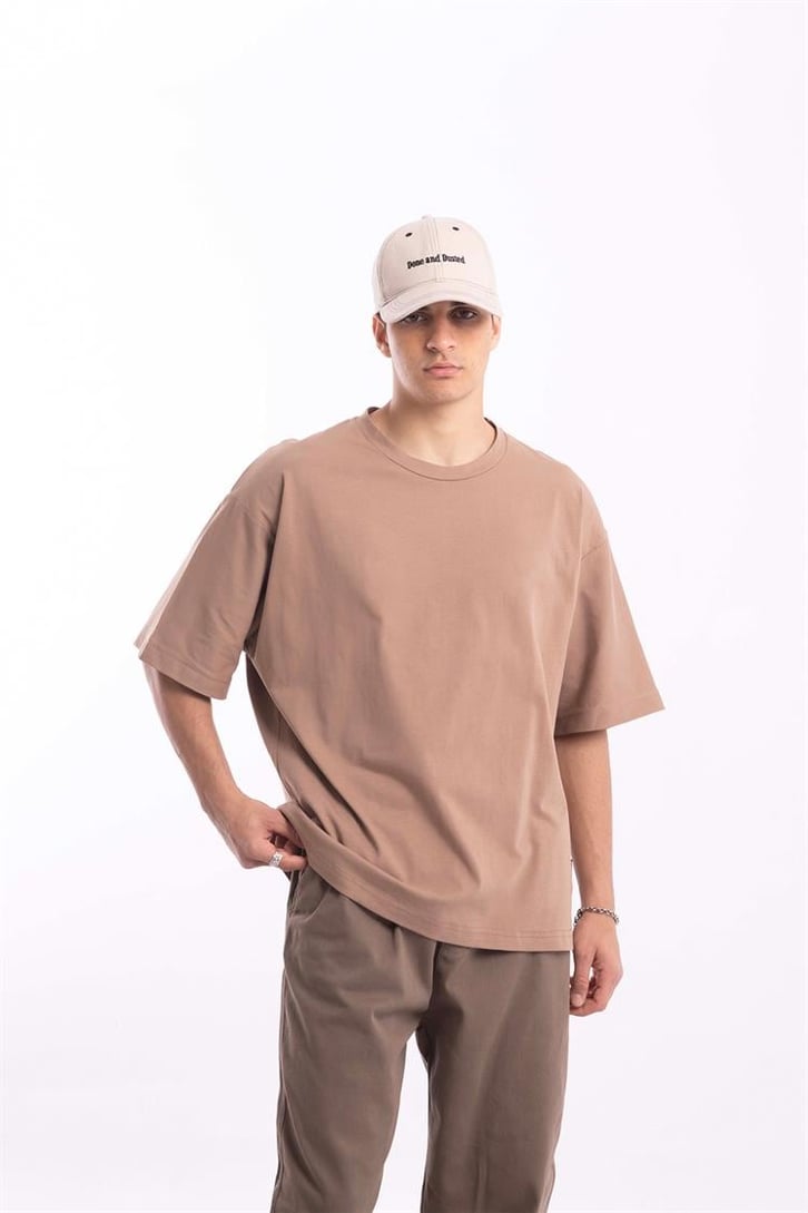 Basic Camel Oversize Tişört