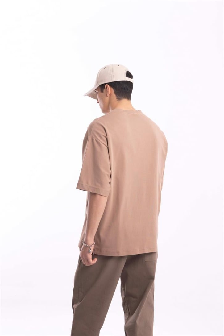 Basic Camel Oversize Tişört