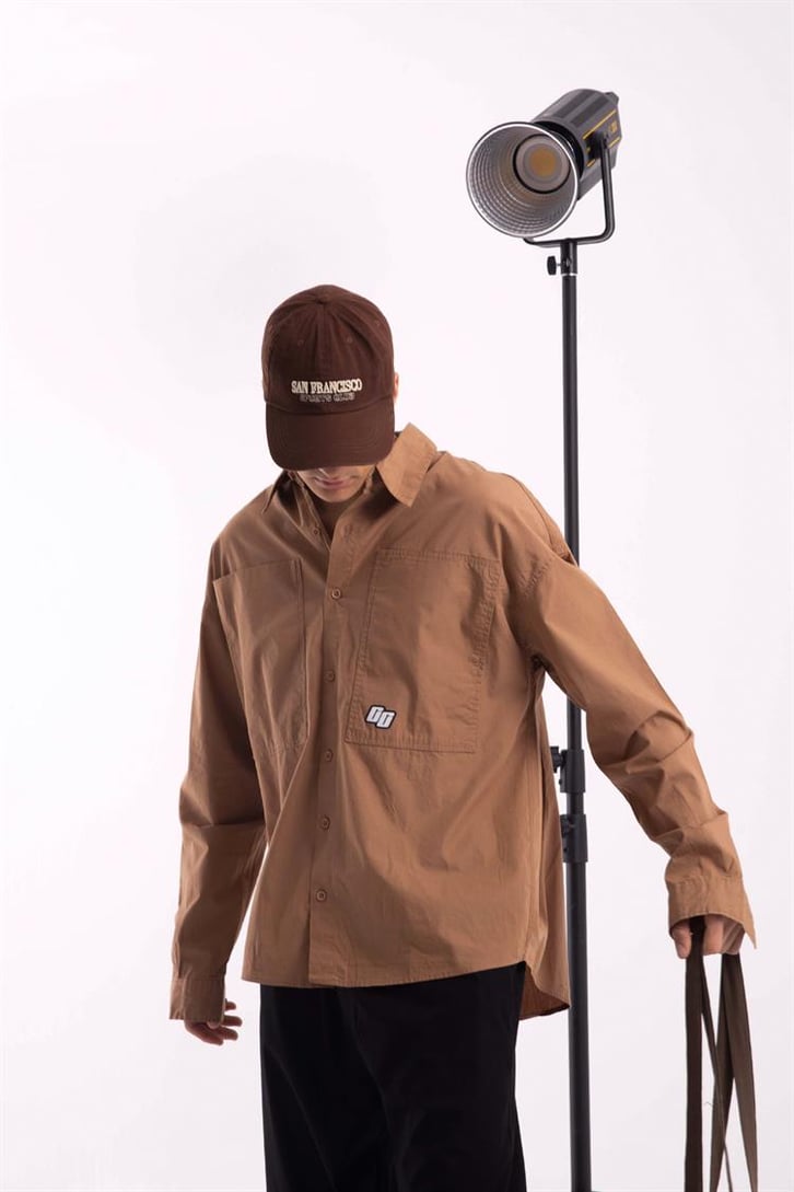 Basic Camel Uzun Kollu Poplin Gömlek