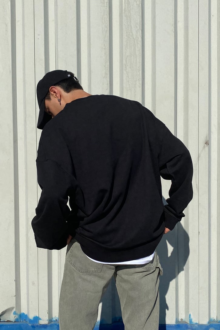 BASIC CEPLİ SWEATSHIRT