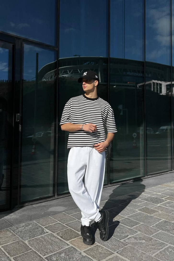 Basic Ekru Jogger Eşofman Altı