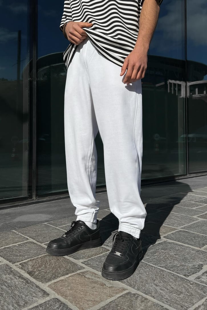 Basic Ekru Jogger Eşofman Altı