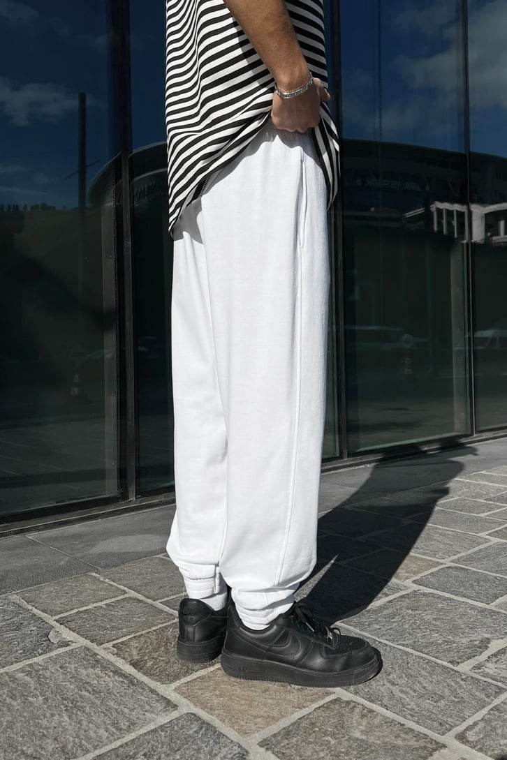 Basic Ekru Jogger Eşofman Altı