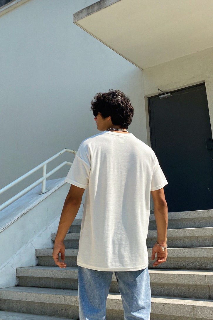 Basic Ekru Oversize Tshirt