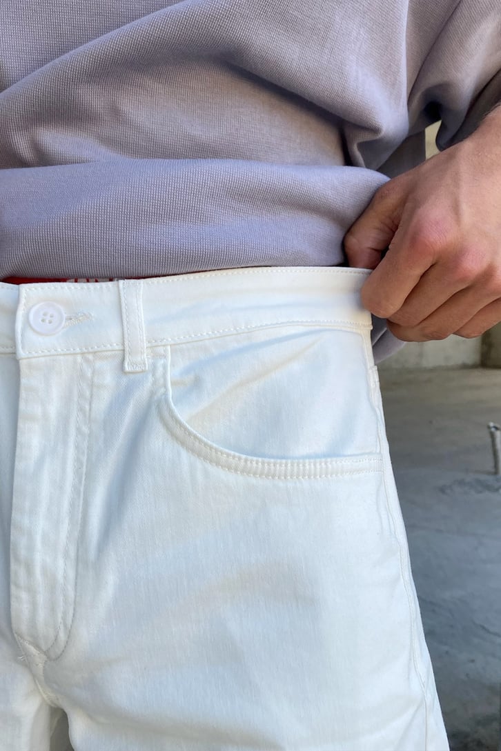 Basic Ekru Regular Fit Jean