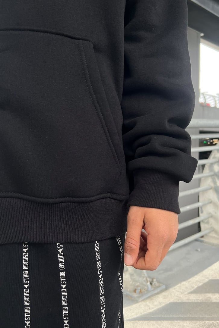 Basic Fermuarlı Oversize Sweatshirt