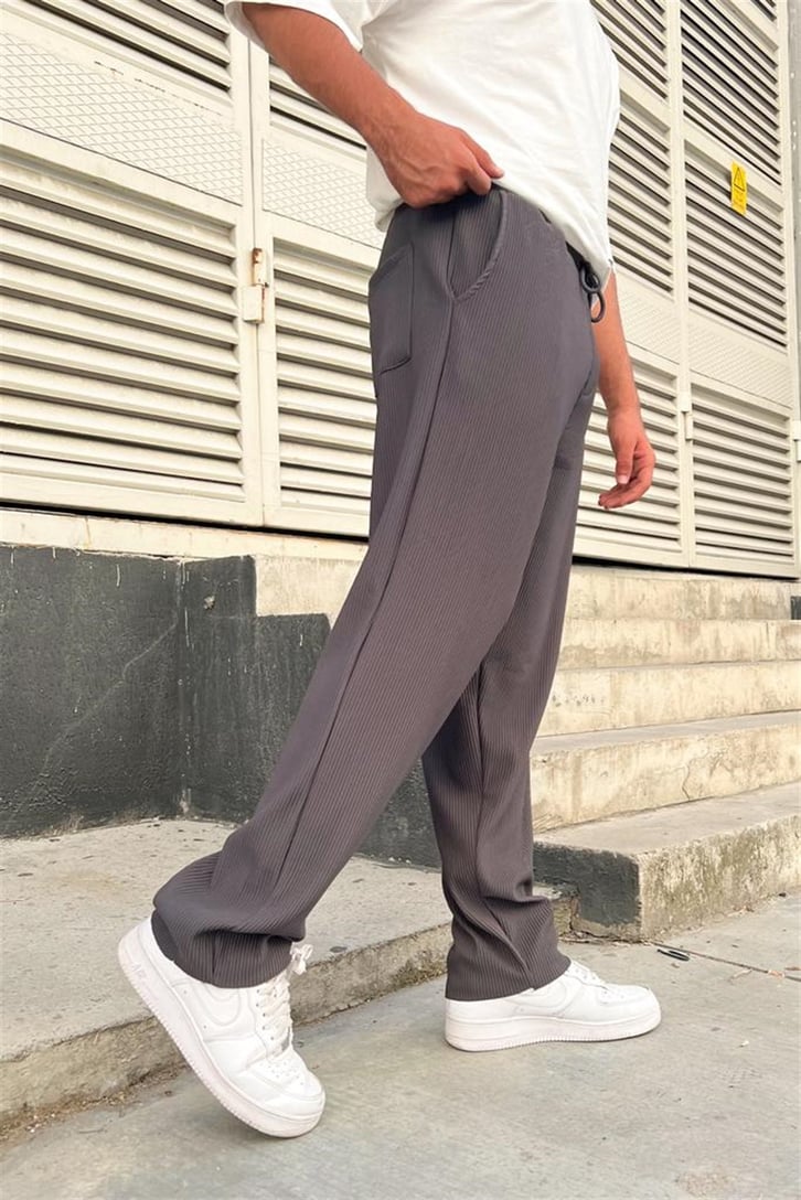 Basic Füme Gömlek Pantolon Takım