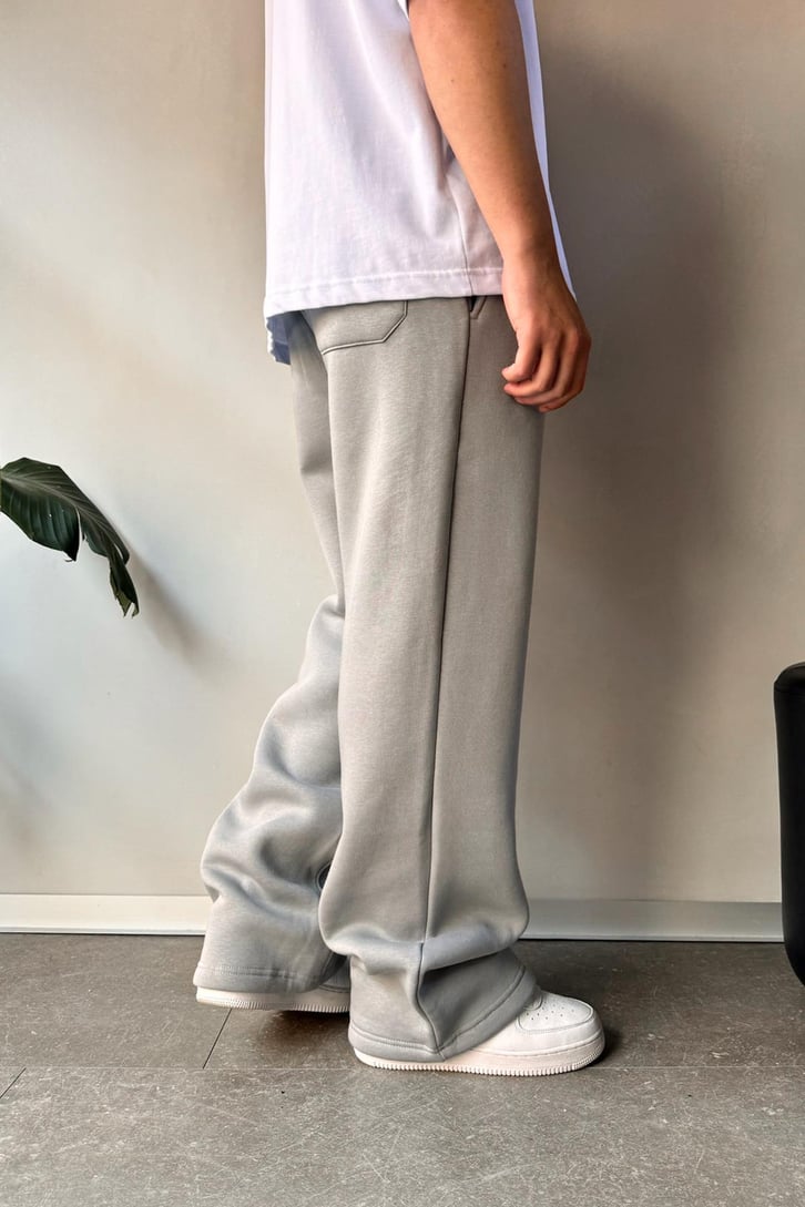 Basic Gri Baggy Eşofman Altı